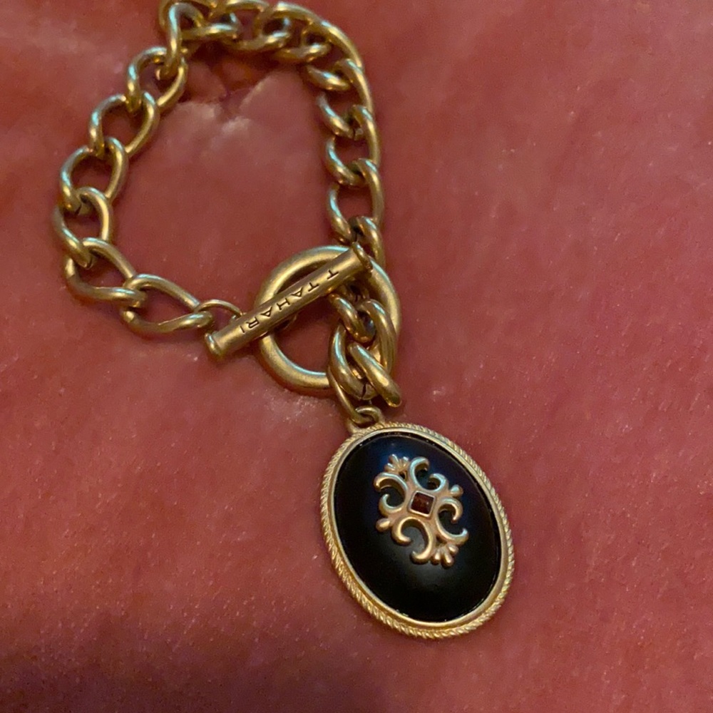 Tahiti gold chain bracelet.